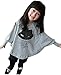 Gaorui Baby Girls Kids Bat Wing Loose Blouse T-Shirt Tops Clothes sweater hat Pattern