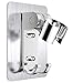 Strong Adhesive Shower Head Holder CACASO Adjustable Shower Wand Holder,Handheld Shower Head Wall Mount Bracket With 2 Hanger Hooks,Showerhead &Bidet Sprayer Bracket Better than Suction Cups