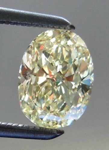 Jaz77 - Oval 6x4mm Cubic Zirconia Canary Yellow Top Quality 6A (Diamond Like) CZ Loose Stone