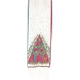 Christmas Tree Cats White Silk Scarf by Laurel Burch