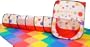eWonderWorld Polka Dot Rectangular Play Tent House w/ Tunnel & Tote: 2 Piece