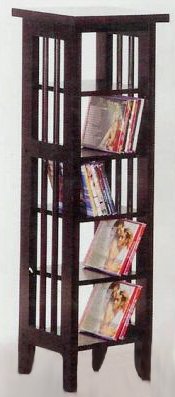 Cherry Finish Book Shelf / Case DVD / Cd Rack 