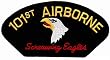 101st Airborne Screaming Eagles Embroidered Patch US Army Iron-On Military Emblem