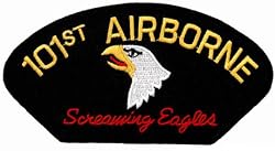 101st Airborne Screaming Eagles Embroidered Patch US Army Iron-On Military Emblem