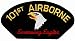 101st Airborne Screaming Eagles Embroidered Patch US Army Iron-On Military Emblem