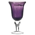 Bubble Glass Wine Glasses Set of 4 - Eggplant Shades