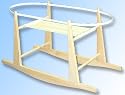 Rocking Moses Basket Stand Natural