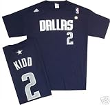 Dallas Mavericks Jason Kidd Navy Adidas T Shirt