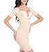 Women's Seamless Full Body Shaper Thigh Slimmer Firm Control Shapewear Bodysuit XXLNude Short Sleeve