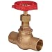 Milwaukee Valve 1502 Series Bronze Globe Valve, Class 125, Inline, Threaded Bonnet, Solder End