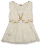 SILK CHIFFON SLEEVELESS BLOUSE