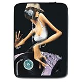 David Garibaldi - Designer DJ Free, Zippered Neoprene 10" iPad 2 Netbook Tablet Protective Sleeve