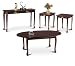 4 Piece Cherry Living Room Occasional Sofa Table Set