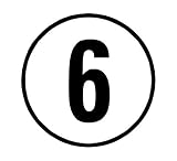 Produkt-Bild: Hinweisschild TEMPO 6 KM/H, PVC-Klebeschild f&uuml;r verschiedene Einsatzbereiche, f&uuml;r Versehrtenfahrzeuge, Durchmesser: 200 mm