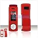 TRANSPARENT RED SNAP-ON COVER HARD CASE PHONE PROTECTOR for SAMSUNG JUKE SCH-U470