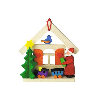 Alexander Taron Graupner Ornament Santa With Train/House