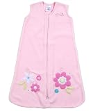 Halo Innovations Sleepsack Wearable Blanket Applique Micro Fleece, Daisies, Medium