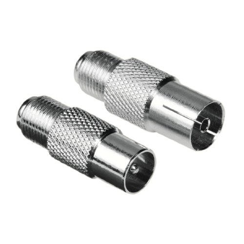 Hama SAT-Adapter-Set (F-Kupplung, Koax-Stecker/F-Kupplung, Koax-Kupplung) [Amazon Frustfreie Verpackung]