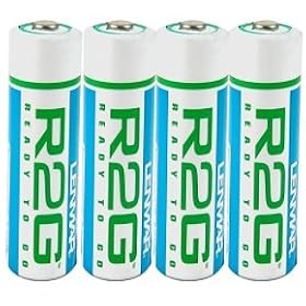 Lenmar Ready-2-Go R2GAA4   1.2V 2150mAh Rechargeable NiMH AA Battery (4 -Pack)