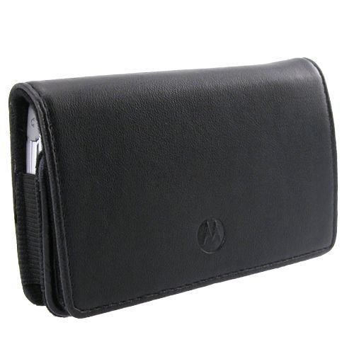Motorola OEM horizonal fashion leather pouch (Black) with