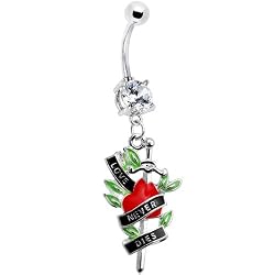 Crystalline Gem Love Never Dies Belly Ring
