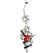 Crystalline Gem Love Never Dies Belly Ring