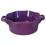 BIA Cordon Bleu Wavy Round 2-Quart Souffle, Burgandy