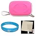 SumacLife Brand Canon PowerShot A2200 Digital Camera Case - Magenta Pink + Screen Protector + Wistom Courage Wristband