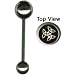 14 Gauge 5/8 Celtic Triple Knot Surgical Steel Barbell