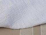 Coyuchi Organic Cotton Ruched Muslin Cloud Coverlet - Full/Queen