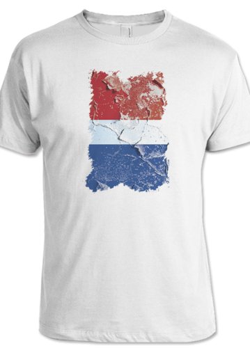 net-shirts NIEDERLANDE VINTAGE FLAG SHIRT T-Shirt, Größe M, Weiß