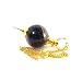 Brass Plated Amethyst Gemstone Pendulum, Metaphysical Dowsing Tool