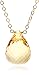14k Yellow Gold Citrine Briolette Drop Necklace