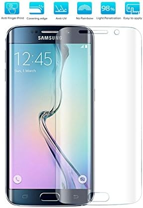 Samsung Galaxy S6 Edge Screen Protector,Eyecatching 2pcs 0.1MM Film Samsung Galaxy S6 Edge Screen Protector [Full Screen Coverage] Flexible-Gloss PET Material is Adopted To Specifically Prevent Dust ,Scratch,Static Electricity,Fingerprint,Glare and Reflection-NOT a Tempered Glass