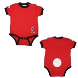 MLB Los Angeles Angels Baby / Infant One-Piece Bodysuit / Romper / Onesie - Red (Size: 6/9)