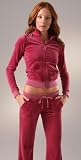 JUICY COUTURE Velour - Juicy Couture Basic Velour Track Jacket ENGLISH ROSE Pink (2007 Arrival)