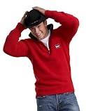 NCAA University of Nebraska Kashwere U Unisex Half Zip Pullover w/Contrasting Collar