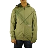 Mens Billabong green zip-up hoodie jacket. Very high quality skate and surf brand sweater featuring side entry pockets, cross plaid print pattern and small logo embroidery on front. Great authentic sweatshirt to wear with various casual styles.