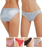 Satin Low Rise Bikini w/ Lace front