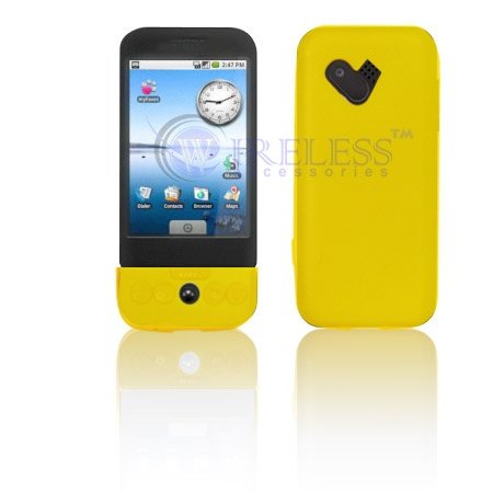 HTC Google G1/Dream "PDA" PREMIUM Trans. Yellow Silicon Skin Case
