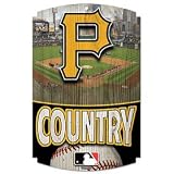 Pittsburgh Pirates Wood Sign Graphics Antique Matte Finish Laminate Top Durability