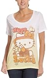 Hello Kitty Juniors' Hippy Go Lucky Tee,Linen,Medium