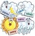 ACCENT PUNCH-OUTS WEATHER 36/PK