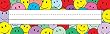 FLAT NAME PLATES SMILEY FACES 36PK
