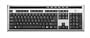Logitech 967568-0403 OEM Usb Ultra X-Flat Spill Resistant Media Keyboard - Black/Silver