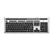 Logitech 967568-0403 OEM Usb Ultra X-Flat Spill Resistant Media Keyboard - Black/Silver