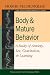 Search : Body and Mature Behavior: A Study of Anxiety, Sex, Gravitation, and Learning