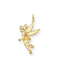 Disneys Flying Tinker Bell Charm in 14 Karat Gold