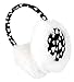 Simplicity Thermal Insulated Faux Fur Heart Patterned Winter Ear Warmers, Black