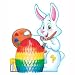 Bunny Centerpiece 12" Tissue Honeycomb Easter Table Party Supply